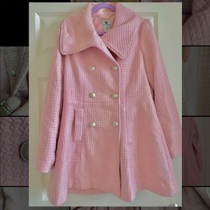 Worthington Baby Pink Woman’s Flare Peacoat Large